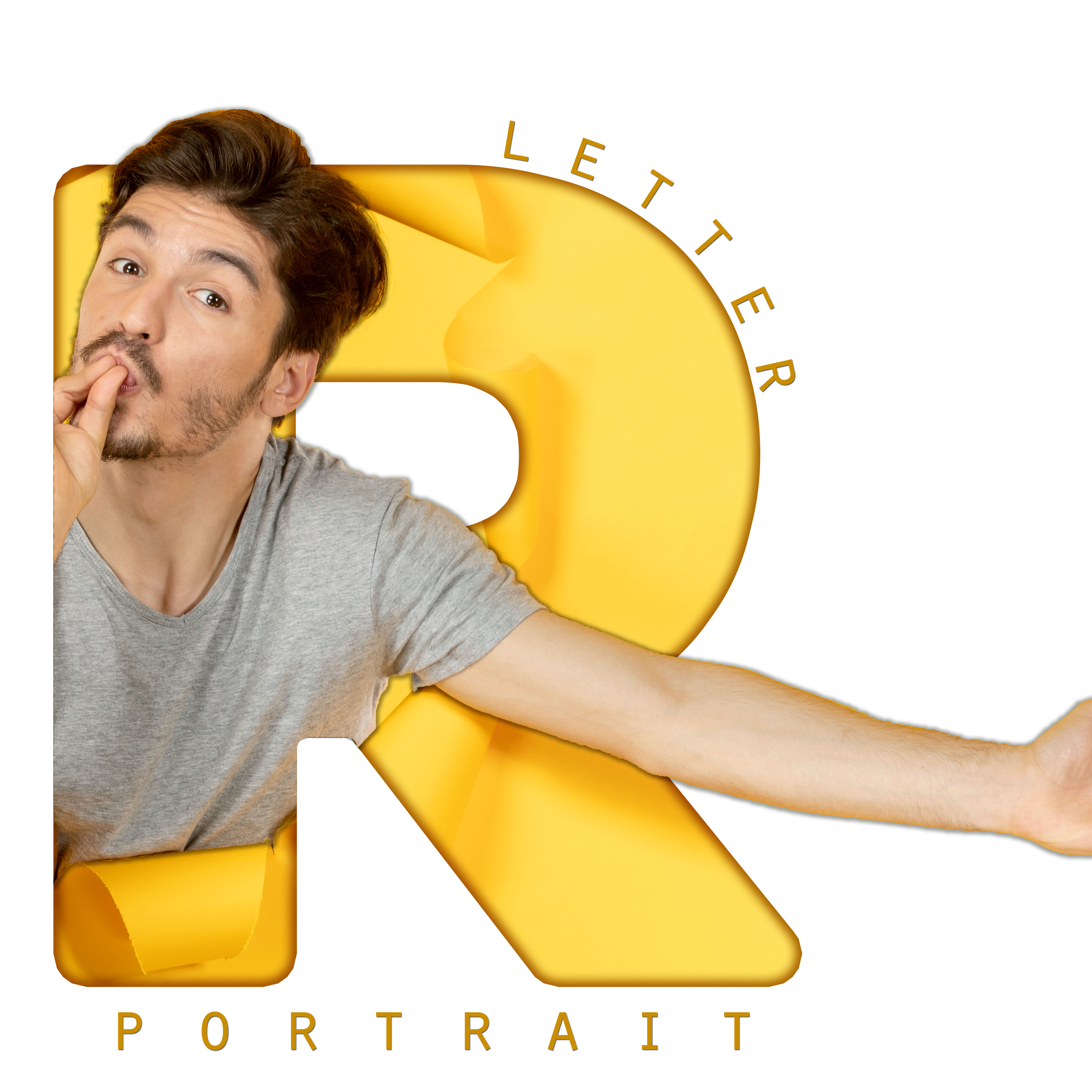 letter R portrait